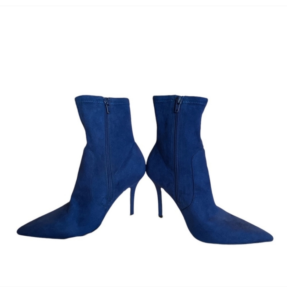Aldo Cobalt Blue Suede Boots